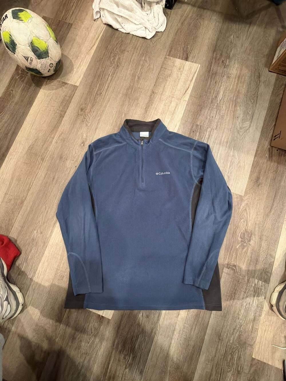 Columbia Klamath Range II Half Zip Fleece Pullover Size XL Blue
